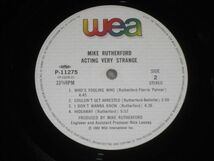 Mike Rutherford - Acting Very Strange /Genesis/Daryl Stuermer/Stewart Copeland/洋楽/P-11275/帯付/国内盤LPレコード_画像7
