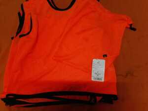  basket bib s/ number none (8 sheets set )/ orange / storage sack attaching / Junior (Jr) size / dress length 49 width of a garment 44