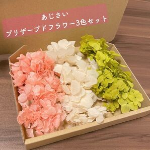 プリザーブドフラワー3色セット