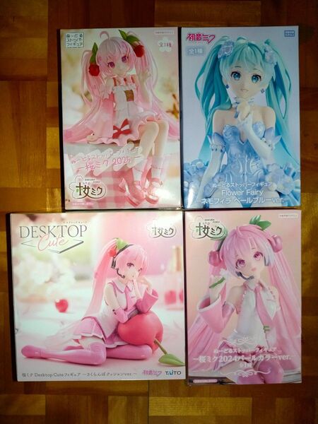 桜ミク Desktop Cute フィギュア さくらんぼクッションver./初音ミク ぬーどるストッパーフィギュア 桜ミク2025