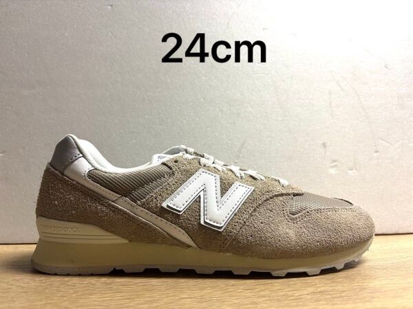 未使用 24cm D ニューバランス WL996CV2 ライトブラウン newbalance
