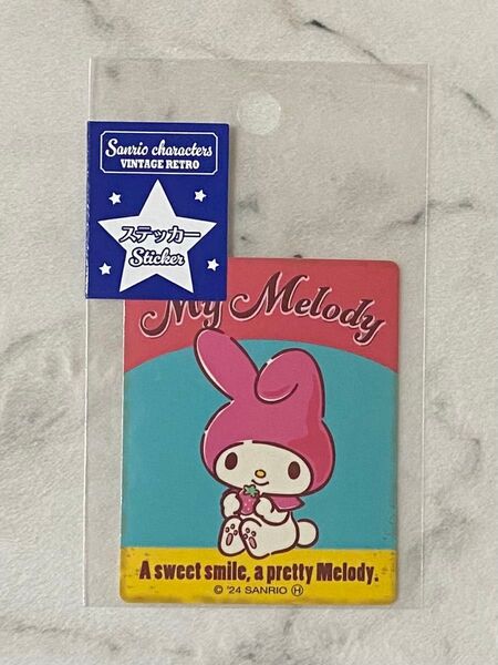 サンリオキャラクターズ マイメロディ ヴィンテージレトロ ステッカー 新品