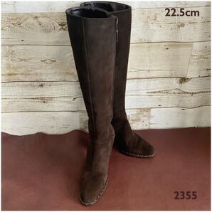 サルバトーレフェラガモ【22.5cm位】ブーツ☆クリーニングお手入れ済2355