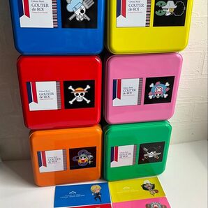 グーテロア ワンピースデザイン ガトーラスク空缶×6個 ステッカー付 ネット限定