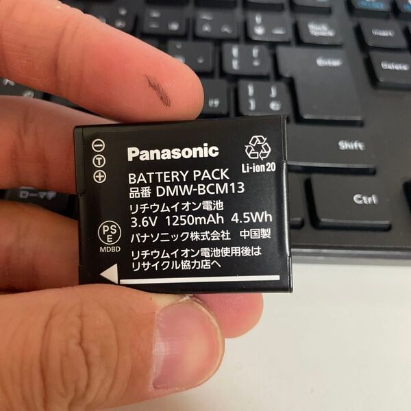 【動作確認済】返金保証 中古 純正品 デジカメ用バッテリー Panasonic DMW-BCM13