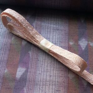 帯締め 【正絹糸にラメ入り*平組*薄ピンク】*モデル着用品