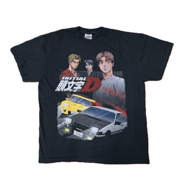 頭文字D / イニシャルディー Tシャツ 黒 XL