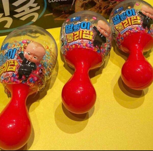 ボスベイビーキャンディ ロリポップ 韓国お菓子 3個