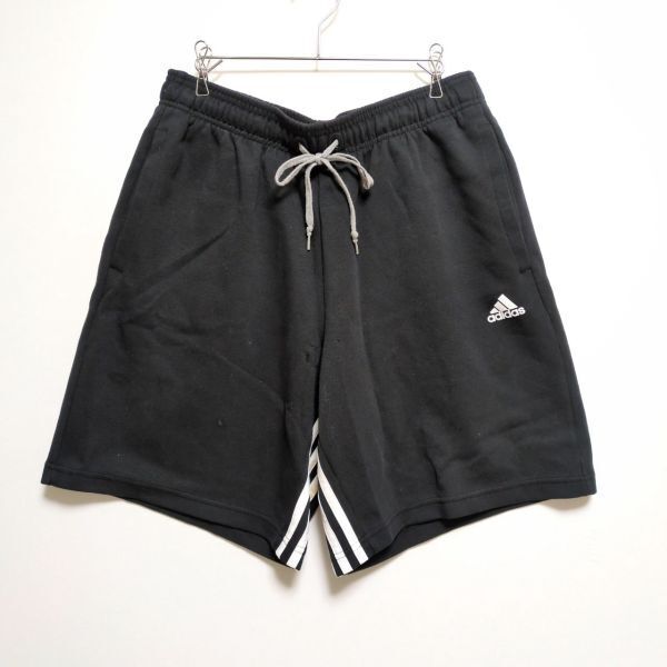 【レディース】adidas アディダス サイドライン ハーフパンツ ショートパンツ XO 黒/a2003