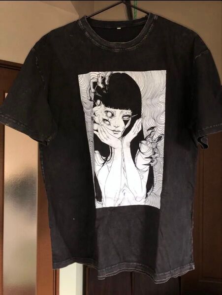伊藤潤二 富江 Tシャツ ウォッシュ加工 サブカル ホラー 漫画 アニメ