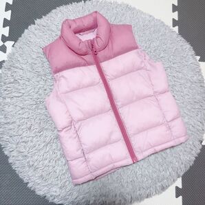 ユニクロ☆ベビーダウンベスト80サイズ ピンク☆ユニクロベビー ダウンベスト アウター UNIQLO