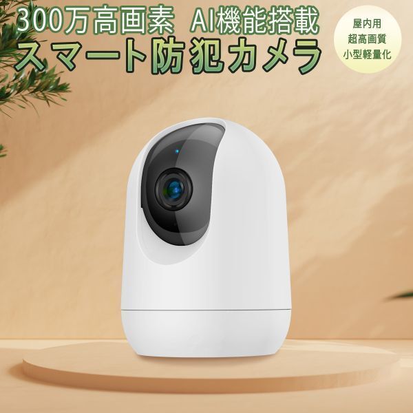 防犯カメラ 屋内用 ワイヤレス 300万 技適「PK323.A」