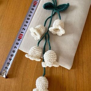 ハンドメイド すずらん バッグチャーム
