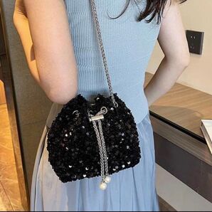 パーティーバッグ スパンコール 結婚式 お呼ばれ ショルダーバッグ 上品