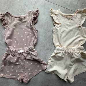 ネクスト next ノースリーブトップス&ショートパンツ セットアップ 2セット フリル