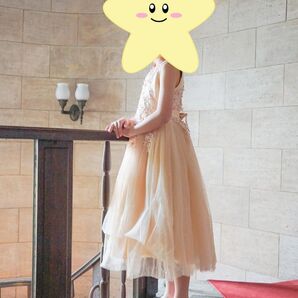 キッズ ドレス 女児 結婚式 発表会 ウエディングドレス リサイクル 子供用ドレス カラードレス 130センチ