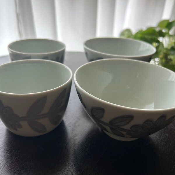 波佐見焼 デイジー 西山窯 四つセット 茶器 湯呑 湯呑み 食器