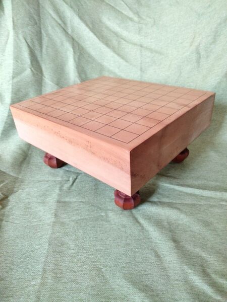 ◆◇【中古】将棋盤 3寸 脚付き 天然木◇◆
