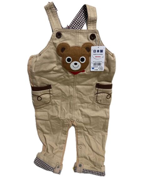 【新品】 ミキハウス プッチー サロペット 90cm 日本製