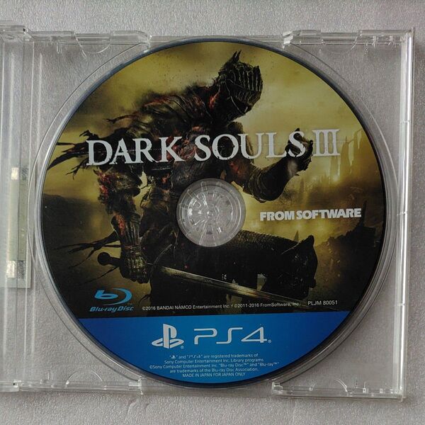 【PS4】 DARK SOULS III ダークソウル3 ディスクのみ