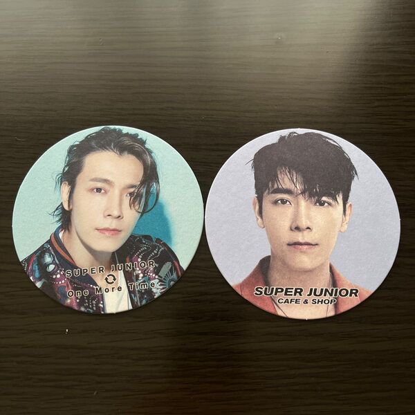 美品 superjunior ドンヘ donghae コラボカフェ コースター d&e ウネ