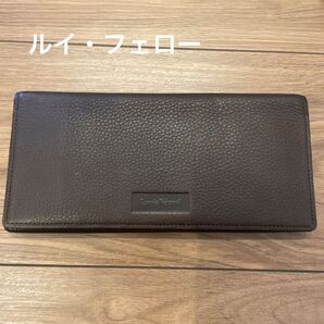 【新品】Louis Feraud 長財布 ブラウン レザー ルイ・フェロー