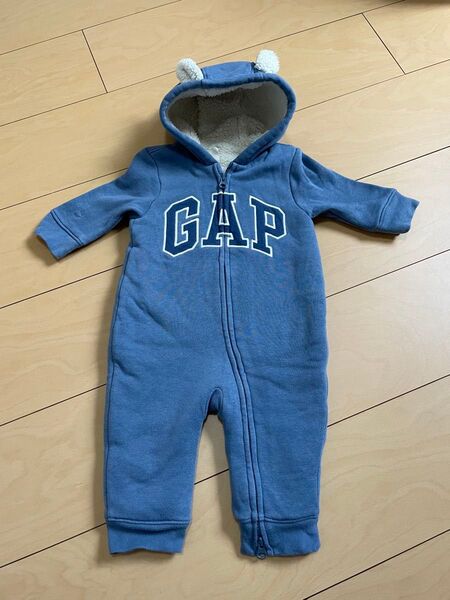 GAP フード付きロンパース 3-6ヶ月 裏起毛 極暖