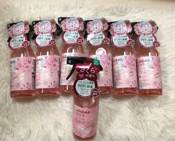 ノンスメル清水香 さくらの香り 本体400mL ×7消臭スプレー 衣類 布製品 空間