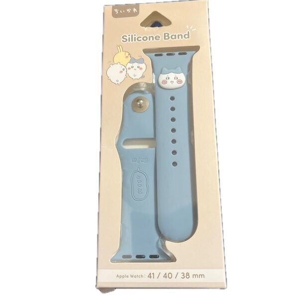 ちいかわ Apple Watch 41/40/38mm 対応 シリコンバンド CK-33B (ハチワレ)
