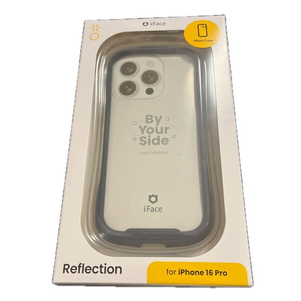 Hamee iPhone16 Pro用 強化ガラスクリアケース iFace Reflection (ネイビー) 41-979693