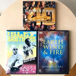 DVD3枚セット「アイズレーブラザーズ/アース,ウインド&ファイアー/タワー・オブ・パワー」