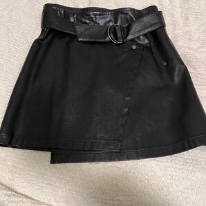 レザーラップ ミニスカート
