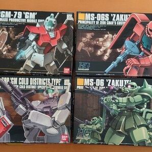 HGUC ジム ジム寒冷地仕様 シャア専用ザク 量産型ザク 新品未開封 ガンプラ まとめ売り