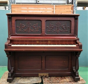 A0001an ALBRECHT&Co. 1876 antique upright piano * receipt limitation (pick up) ( Shizuoka prefecture Hamamatsu city )