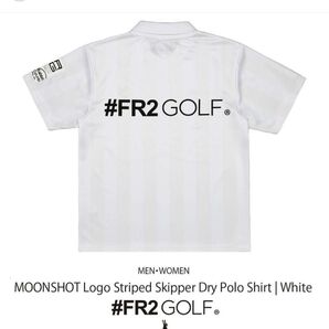 FR2 GOLF MOONSHOT Logo Striped Skipper Dry Polo Shirt
