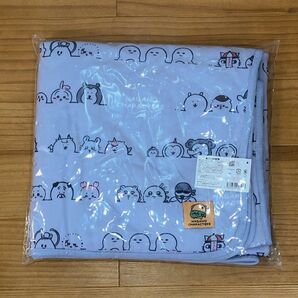 ナガノキャラクターズ ひんやりシングルサイズ ブランケット パープル ナガノのくま