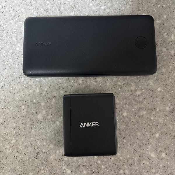 Anker モバイルバッテリー&充電器 2個セット ブラック