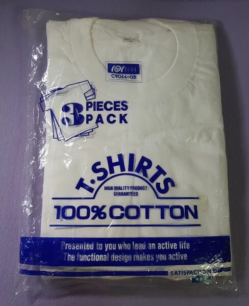 新品 未使用 Tシャツ半袖 LLサイズ 3枚組 ホワイト 綿100% 3PIECES PACK T-SHIRTS セット