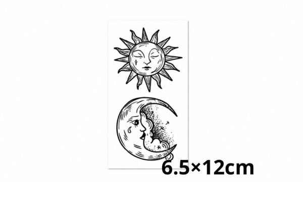 タトゥーシール 太陽と月【ジャグアタトゥー】