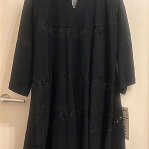 新品 Clean クリーンスクエア チュニック レース ブラック
