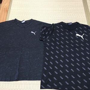 ★XL、X XL. プーマ 2枚セット PUMA メンズ ブランド トップス 半袖Tシャツ 丸首Tシャツ 美品 黒