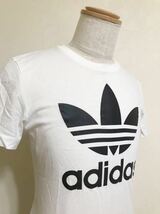 adidas originals TREFOIL アディダス オリジナルス トレフォイル ビッグロゴ Tシャツ ホワイト トップス サイズS 半袖 白 S23125_画像10