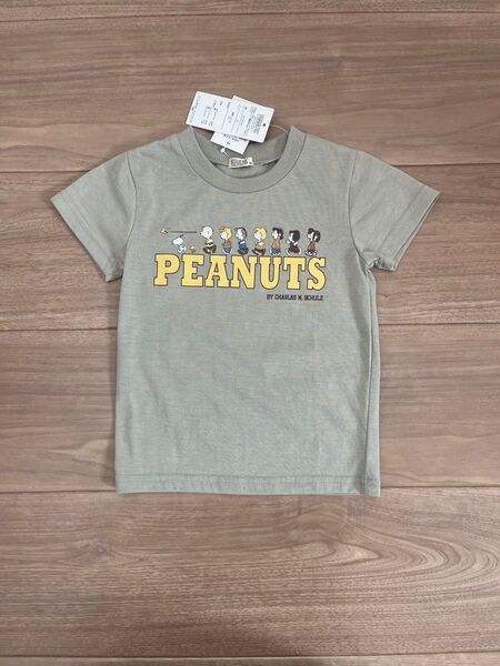 【再値下げ】【新品・タグ付き】スヌーピー Tシャツ 100cm グリーン