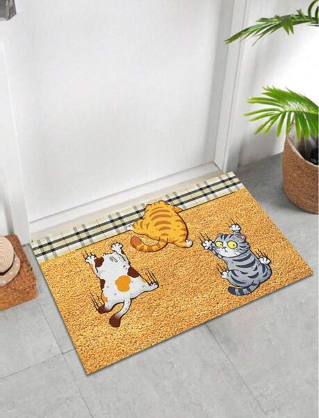 猫 マット 玄関マット おしゃれ バスマット