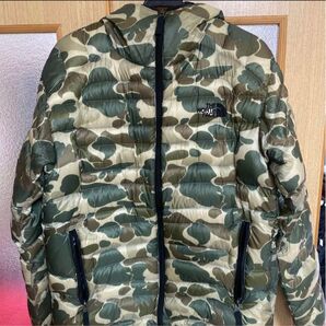 ノースフェイス フラッシュフーディー ダウンジャケット 迷彩/タンカモ カモフラ