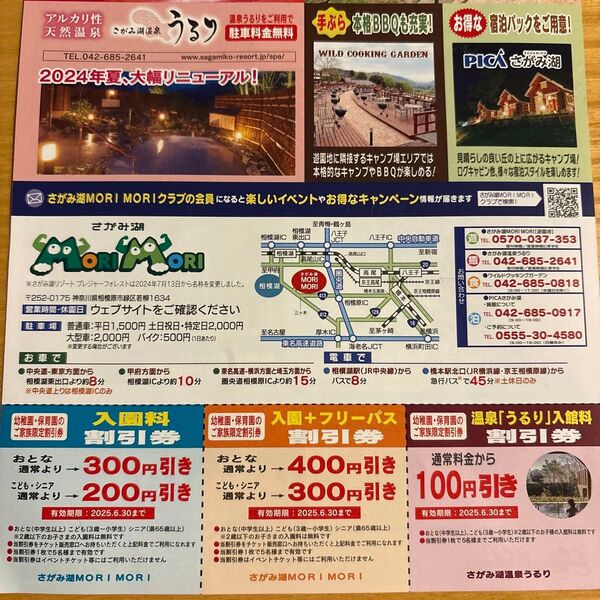 さがみ湖MORIMORI 割引券