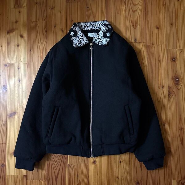 ASKYURSELF Paisley Collar Varsity Jacket