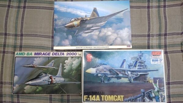 ハセガワドラケンその他1/48戦闘機3種セット販売