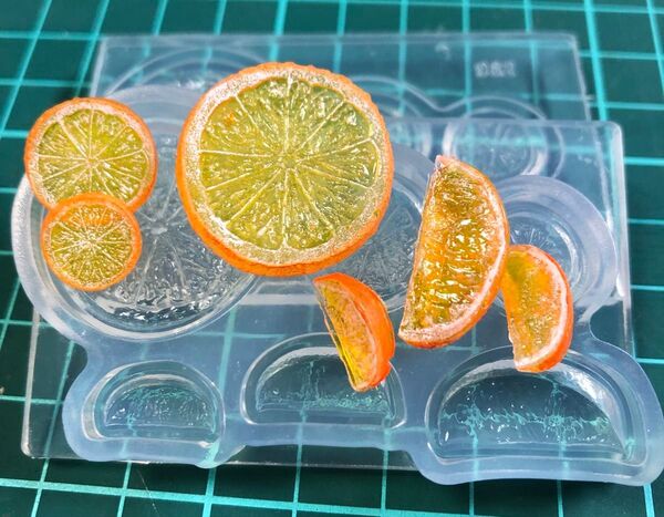 【両面 オレンジ レモン】柑橘類 シリコンモールド 型