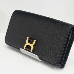 中古 クロエ 2つ折り長財布 マーシー 黒 CHC23AP098I31 001